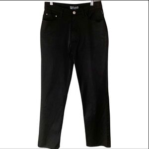 VERSACE Jeans Couture Vintage High Rise Shimmer Black Jeans